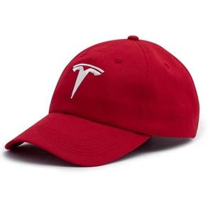 NWOT Tesla Red Ball Cap